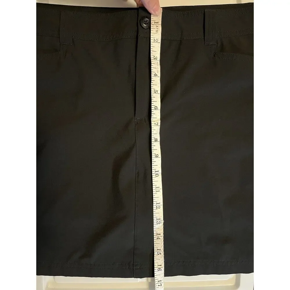 Eddie Bauer Adventurer 2.0 Skort Skirt Women’s Size 12 Black Golf Hiking - Picture 11 of 11